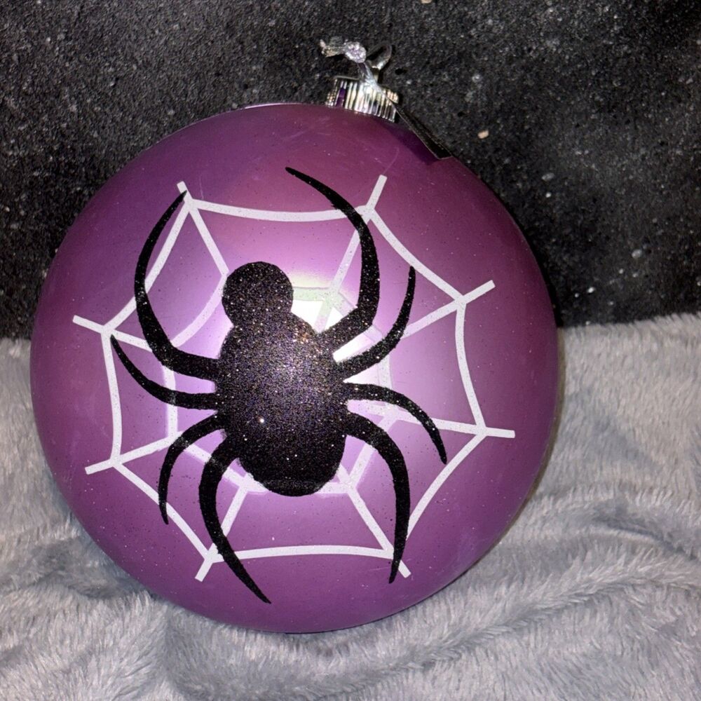 8" Diameter New Ashland Halloween Decoration Ornament with Spider & Web